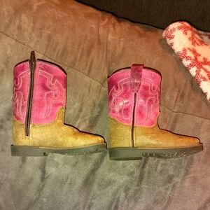 Shyanne Paisley Pink and Brown Boots